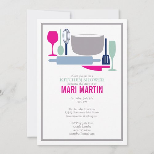 Everything But the Sink Bridal Shower Invitation