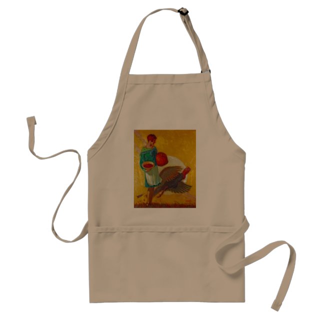 Everything but the turkey adult apron (Front)