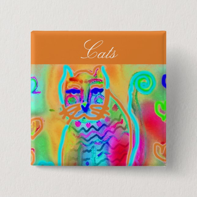 Everything Cats Jewelry Button (Front)