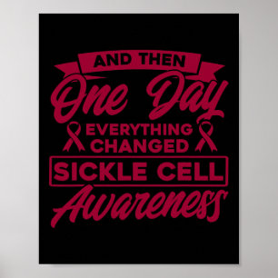 Everything Changed Sickle Cell Awareness Poster