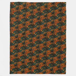 Everything Comes In Waves Retro Fleece Blanket