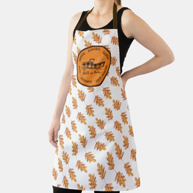 Everything Fall All-Over Print Apron (Insitu)