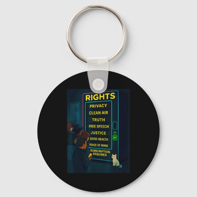 Everything For A Price Funny Satire Gift  Keychain (Front)