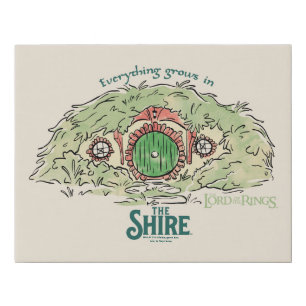 Everything Grows in THE SHIRE™ Faux Canvas Print