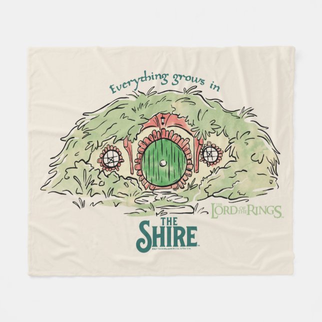 Everything Grows in THE SHIRE™ Fleece Blanket (Front (Horizontal))