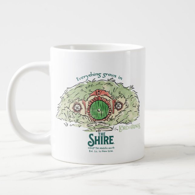 Everything Grows in THE SHIRE™ Giant Coffee Mug (Left)