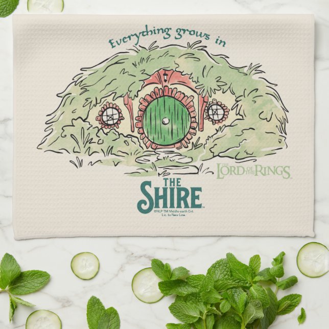 Everything Grows in THE SHIRE™ Kitchen Towel (Folded)
