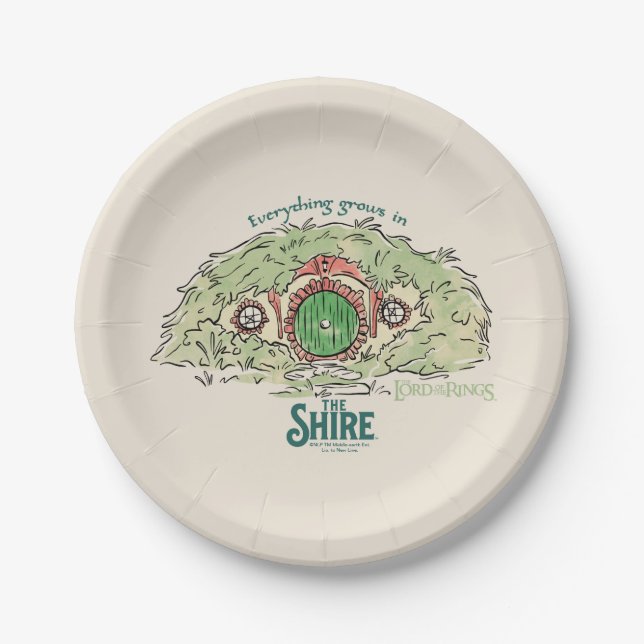 Everything Grows in THE SHIRE™ Paper Plates (Front)