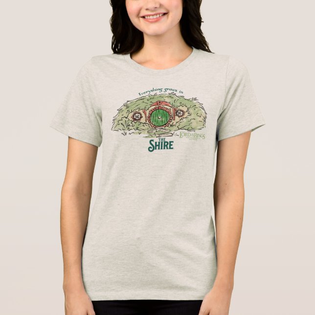 Everything Grows in THE SHIRE™ Tri-Blend Shirt (Front)