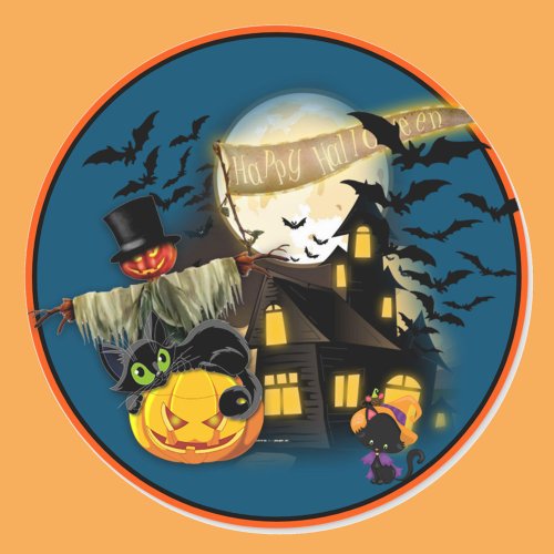 Everything Halloween Stickers Set of 20 Round