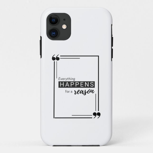 Everything happens for a reason Case-Mate iPhone case (Back)