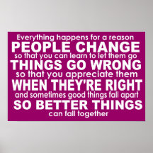 Everything Happens for a Reason Inspirational Wht