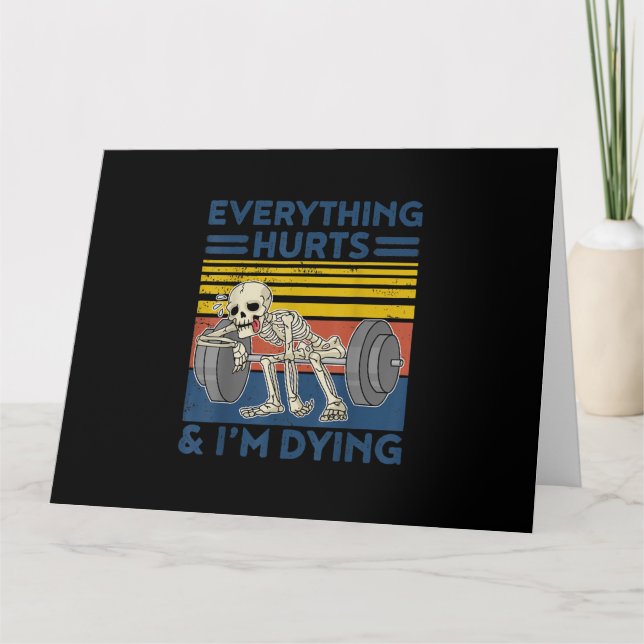 Everything Hurts Weightlifting Ness Gym Gift Card (Front)