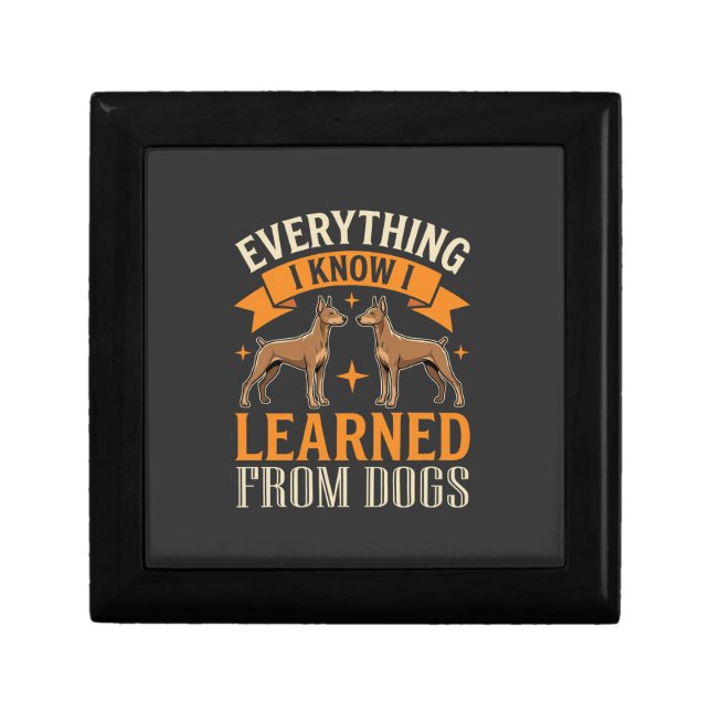 Everything I Know I Learned From Dogs Gift Box (Front)