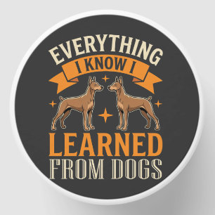 Everything I Know I Learned From Dogs Mini Candle Favors