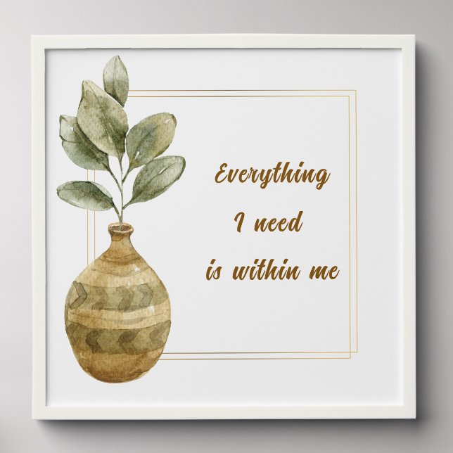 Everything I Need is Within Me Wall Tile (Front Set)