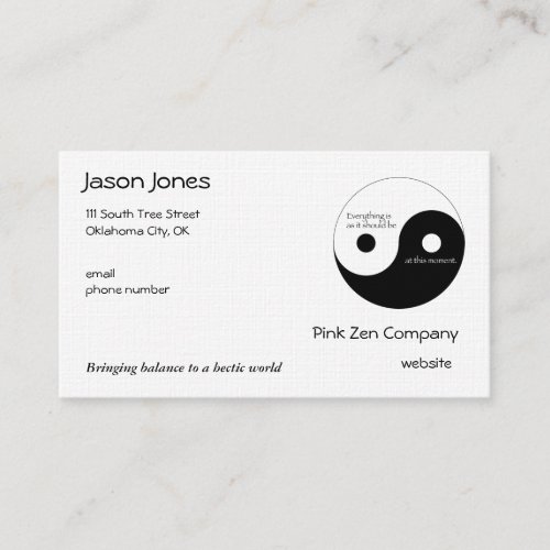 Everything Is As It Should Be Business Card Templates