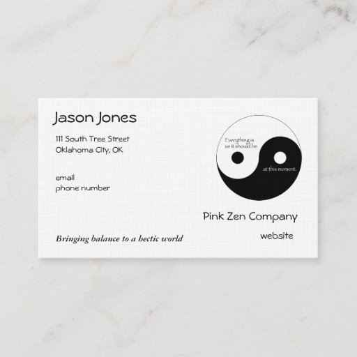Customizable Everything Is As It Should Be Business Card Templates