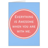 Everything is awesome cards (Front)