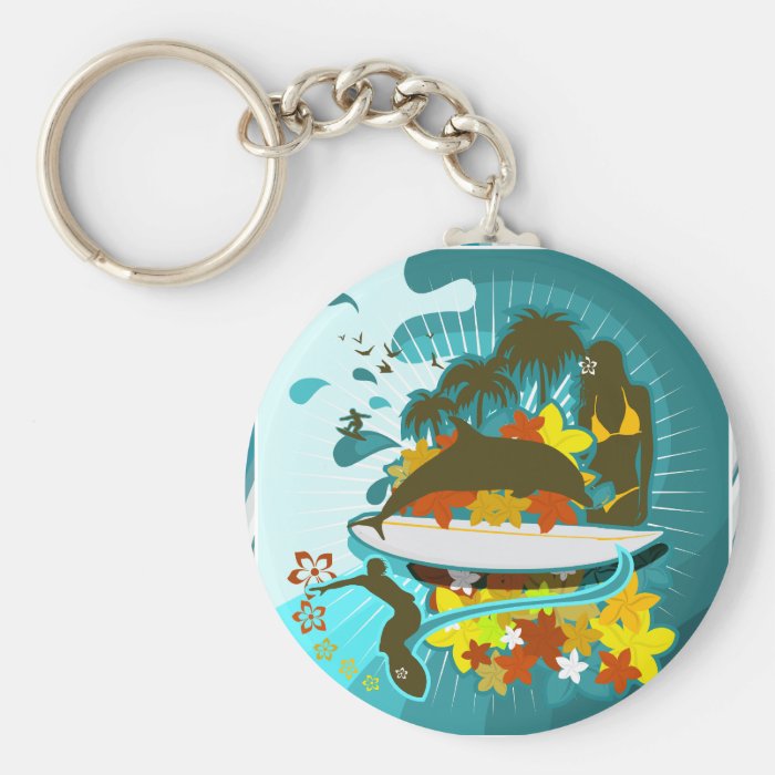 Everything Is Better At The Beach Keychain