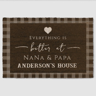 Everything is Better Grandparents Fiber Doormat