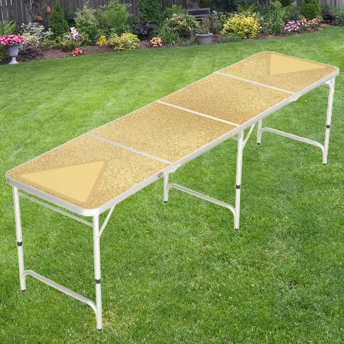 Everything is Better with Gold Glitter Cup Setup Beer Pong Table