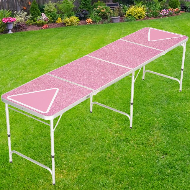 Everything is Better with Pink Glitter Cup Setup Beer Pong Table (Creator Uploaded)