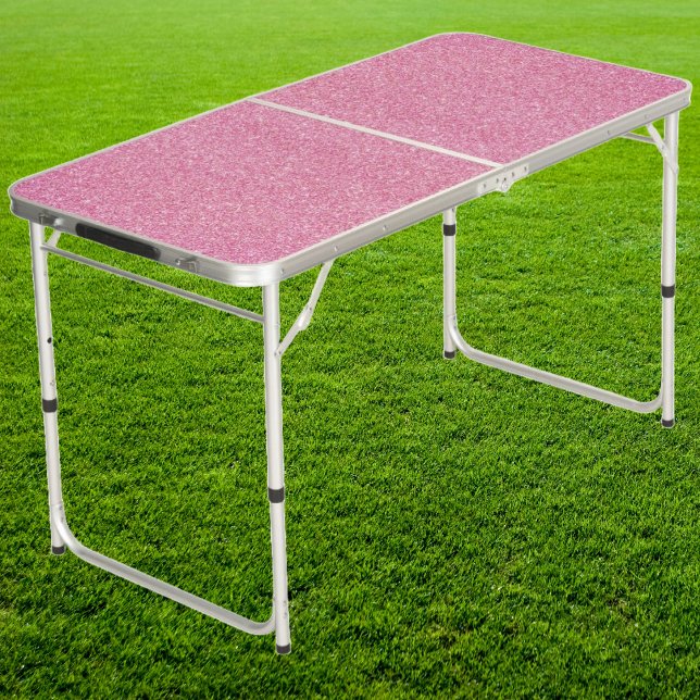 Everything is Better with Pink Glitter Tailgate  Beer Pong Table (Creator Uploaded)