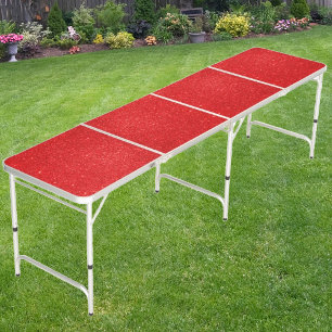 Everything is Better with Red Glitter  Beer Pong Table
