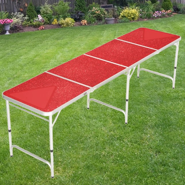 Everything is Better with Red Glitter Cup Setup Beer Pong Table (Creator Uploaded)