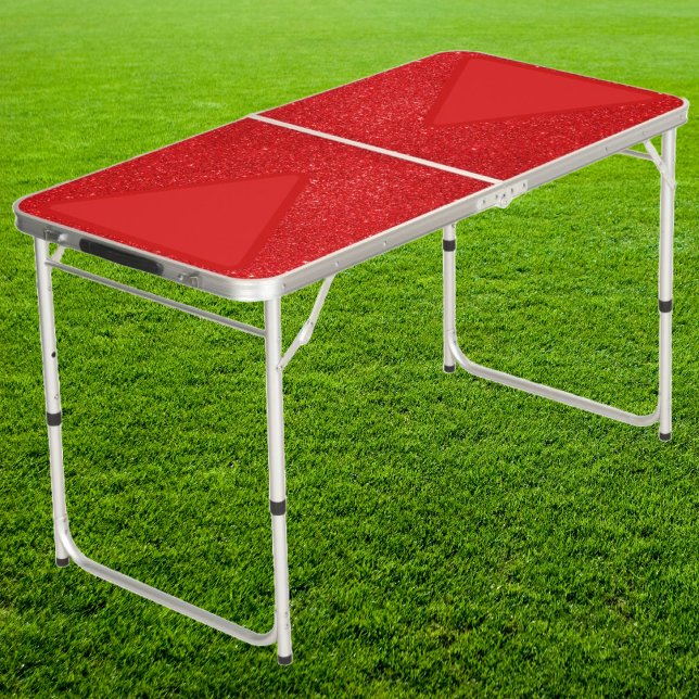 Everything is Better with Red Glitter Cup Setup  Beer Pong Table (Creator Uploaded)