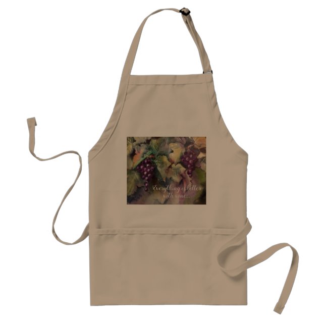 "Everything is Better with Wine" Apron (Front)