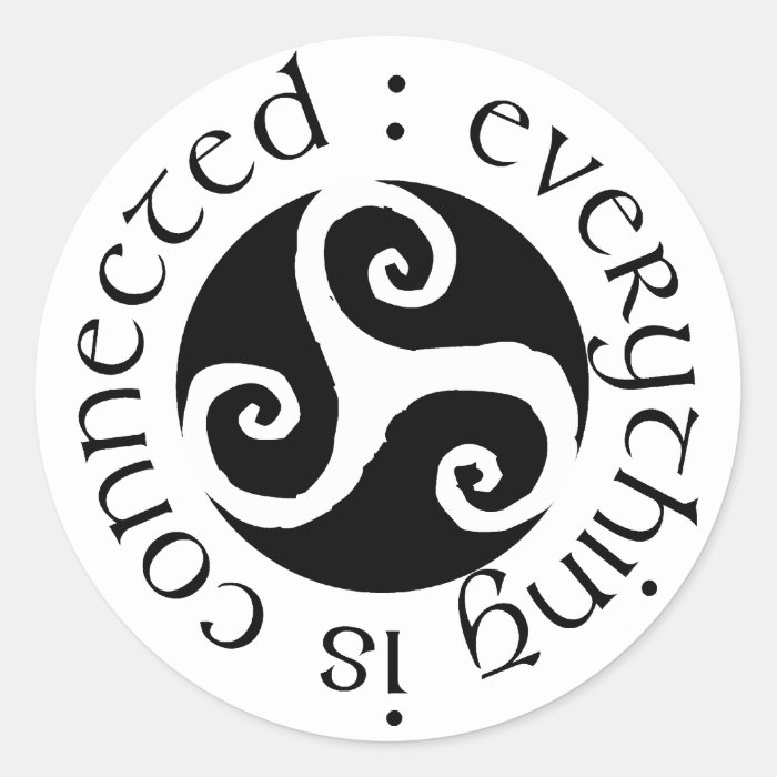 Everything Is Connected Round Sticker