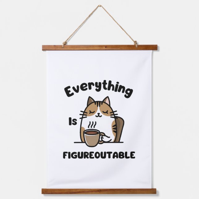 Everything Is Figureoutable Hanging Tapestry (Front)