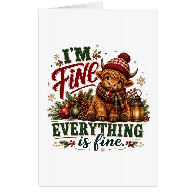 Everything Is Fine Card (Front)