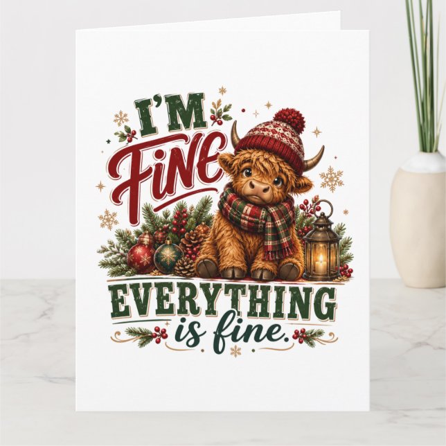 Everything Is Fine Card (Front)