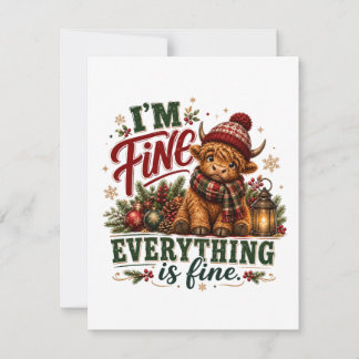 Everything Is Fine Invitation