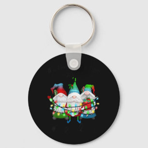 Everything Is Fine Lunch Lady Merry Christmas Xmas Keychain