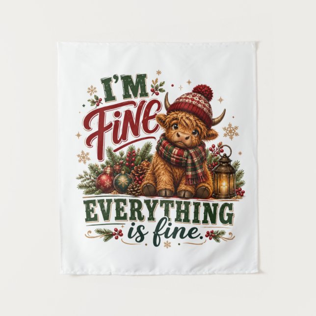 Everything Is Fine Tapestry (Front)