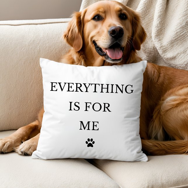 Everything Is For Me Throw Pillow (Creator Uploaded)