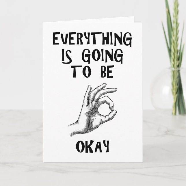 Everything is going to be okay customize card (Front)