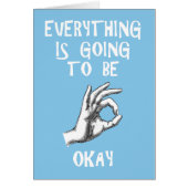 Everything is going to be okay customize card (Front)