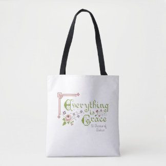Everything is Grace, St. Therese of Lisieux w/Logo Tote Bag
