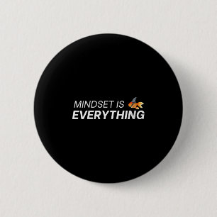 Everything Is Mindset Shark Fin Goldfish Vintage Q Button