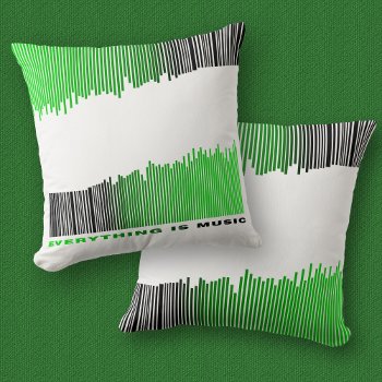Everything is Music Text Song Player Green Barcode