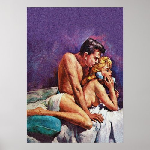 Everything Is Ok Honey Vintage Pulp Cover Poster