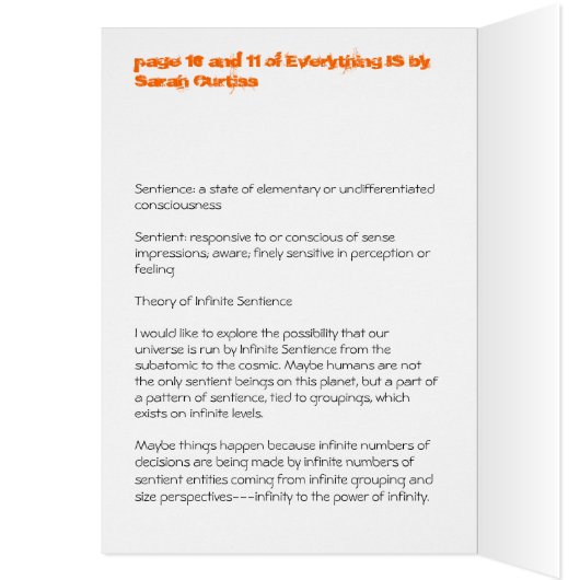 Everything IS: page 11, Infinite Sentience (Inside (Left))