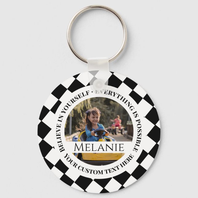 Everything is possible - Believe in yourself Keychain (Front)