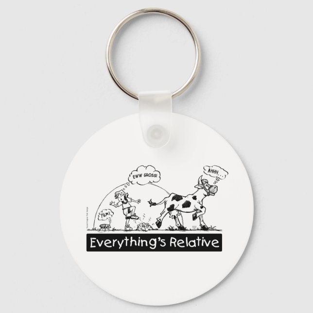 Everything is Relative Keychain (Front)