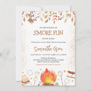 Everything is S'more Fun Baby Shower Invitation